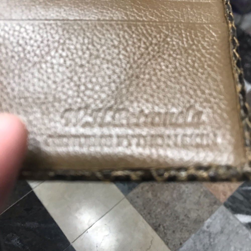 Python Skin Leather Wallet - image 8